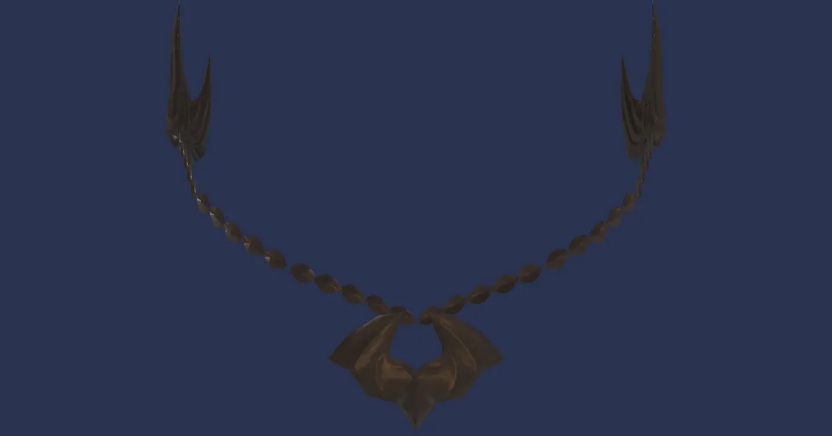 Koppranickel Temple Chain - 3D render