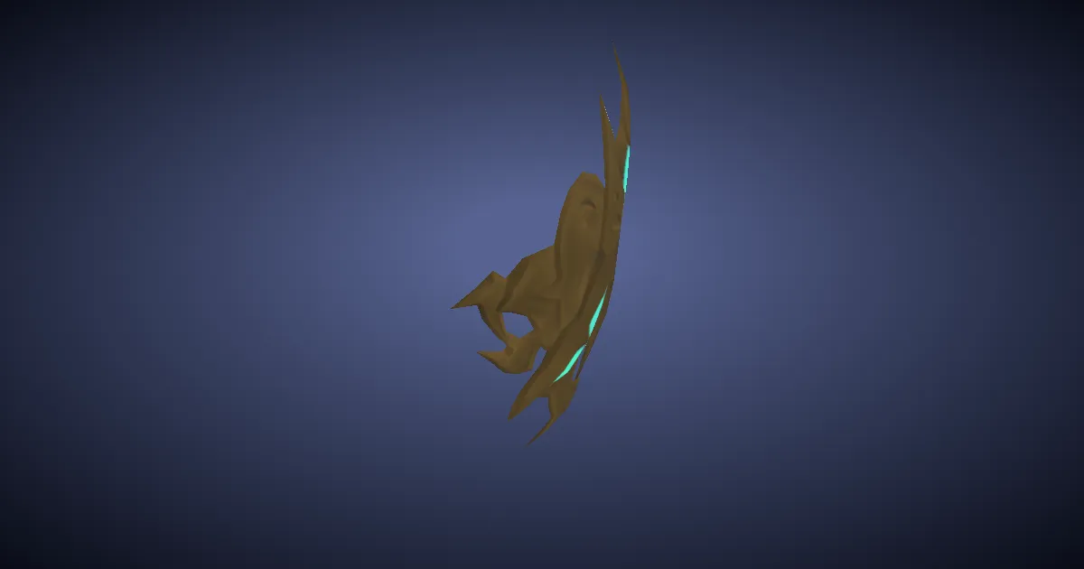 Augmented Silvergrace Halfmask of Striking - 3D render