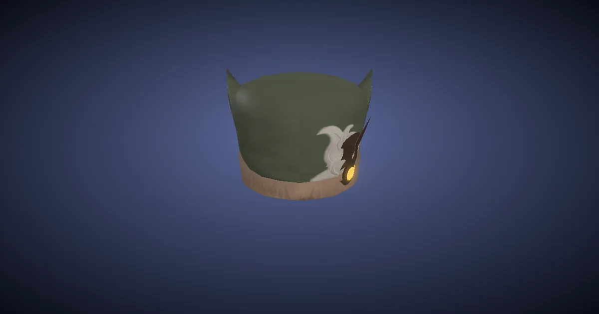 Augmented True Linen Cap of Aiming - 3D render