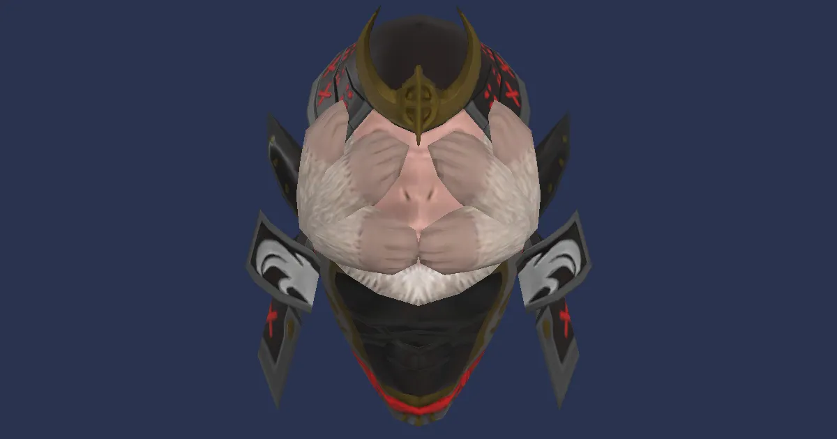 Rendu 3D de Kabuto singe muet