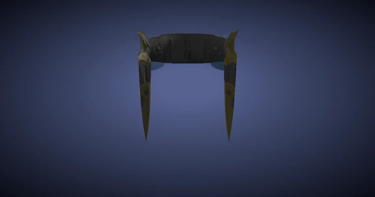 Rendu 3D de Protège-tête d'éclaireur en cuir d'atrociraptor