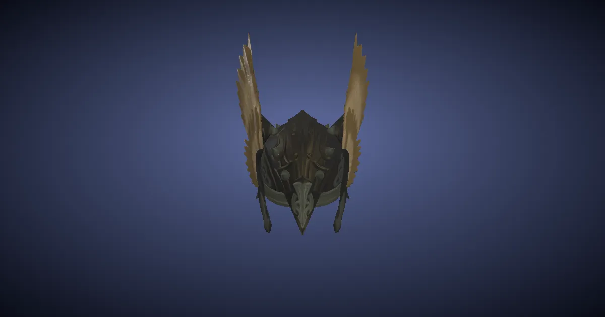 Rendu 3D de Casque de protecteur en acier noble