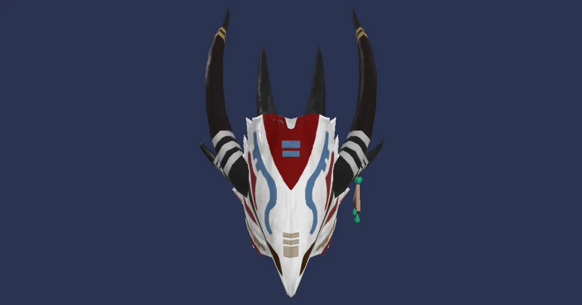 Beech Mask of Healing - 3D render