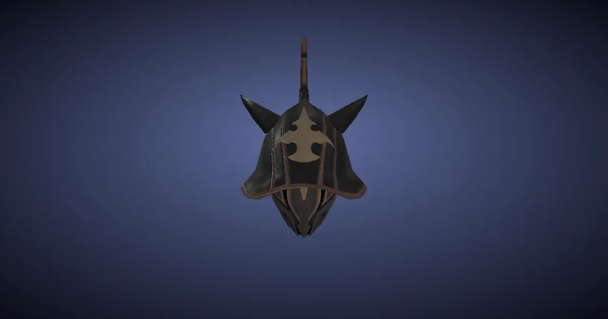 Doman Steel Armet of Fending - 3D render