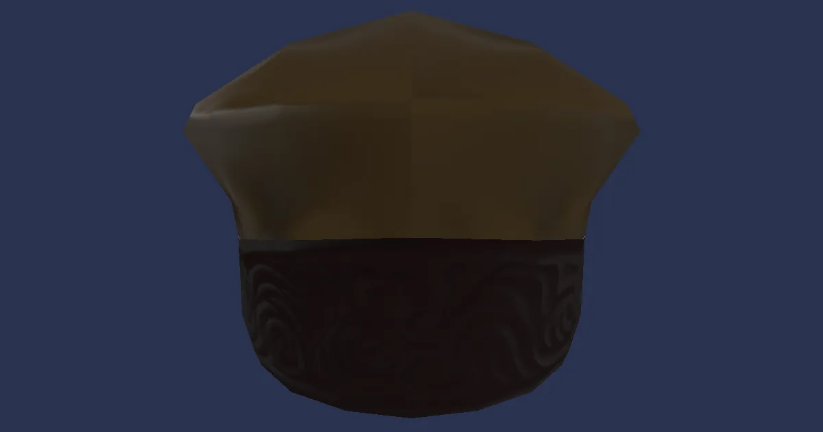 Pixie Cotton Hat of Crafting - 3D render