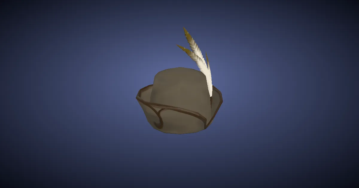 Iridescent Hat of Striking - 3D render