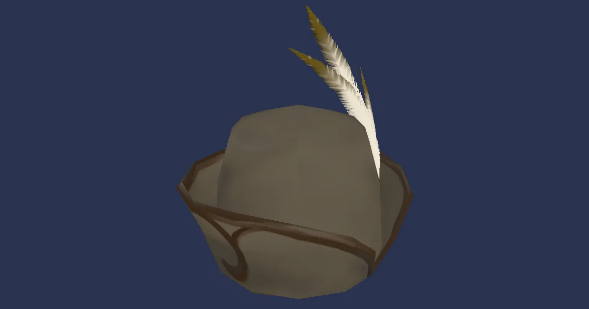 Rendu 3D de Chapeau d'agresseur en soie iridescente