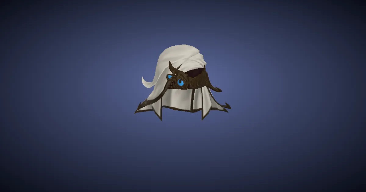 Rendu 3D de Turban d'agresseur en cupronickel