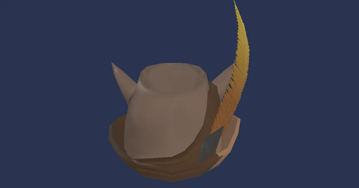 Serge Hat of Healing - 3D render