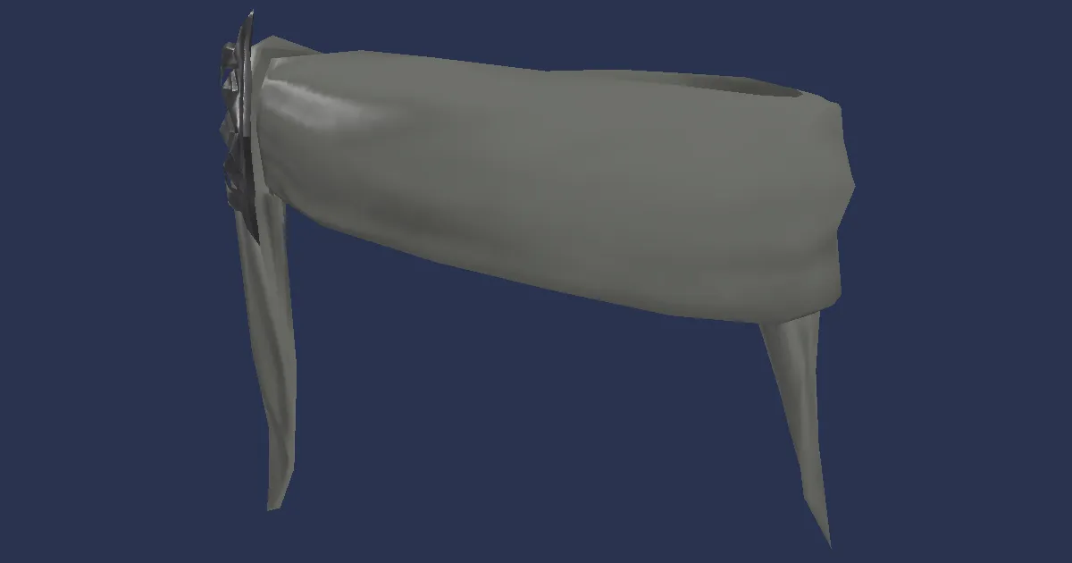 Rendu 3D de Bandeau d'agresseur en serge d'almasty