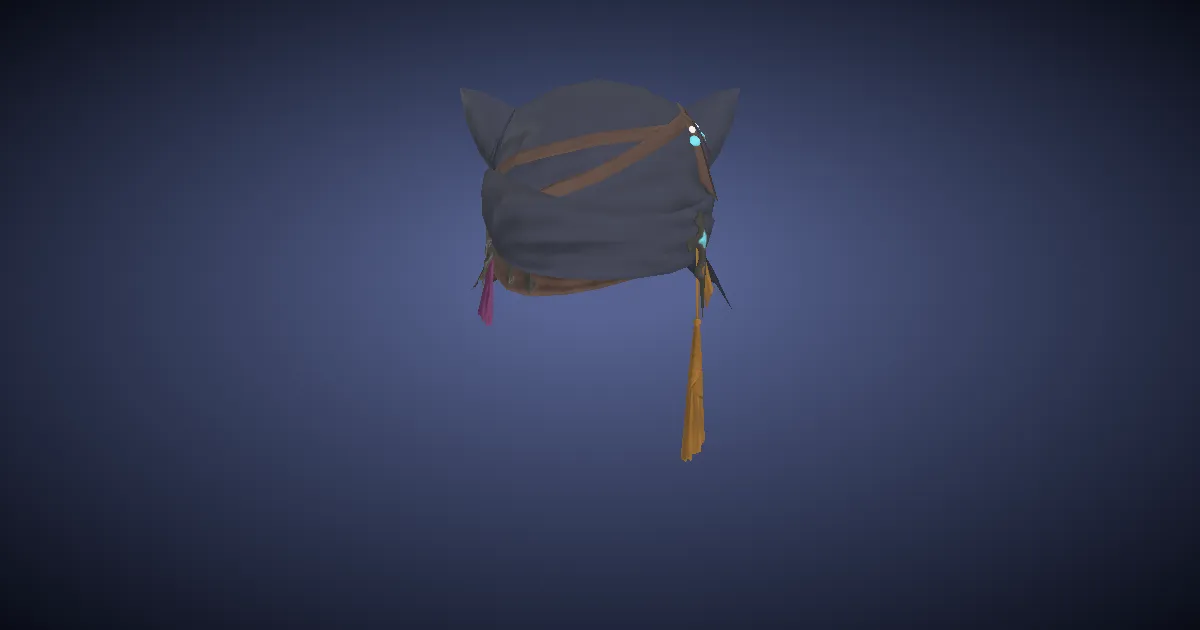 Twinsilk Turban of Scouting - 3D render