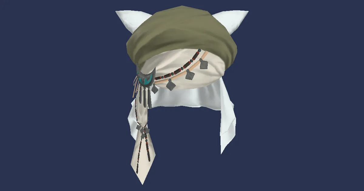 Rendu 3D de Turban des ressources en lin boréal
