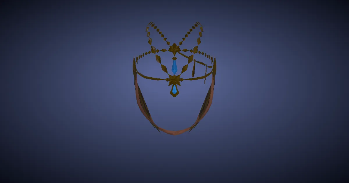 Titanbronze Headgear of Maiming - 3D render