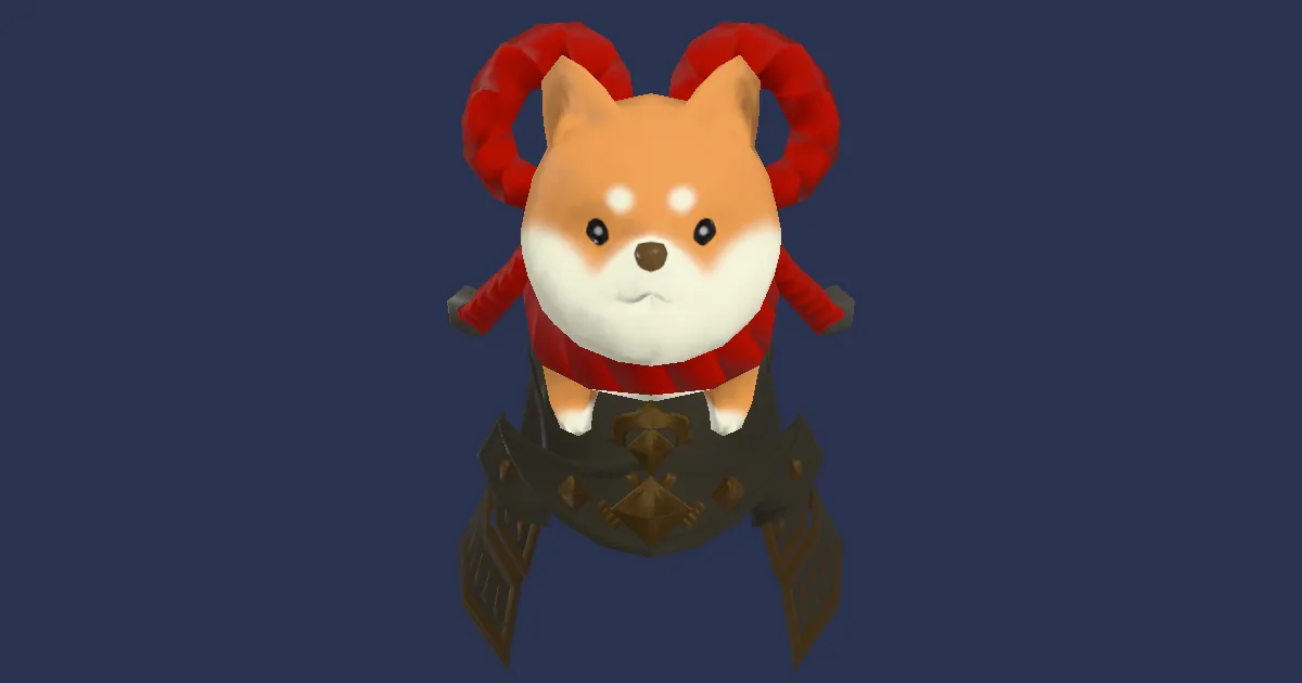 Black Inu Kabuto - 3D render