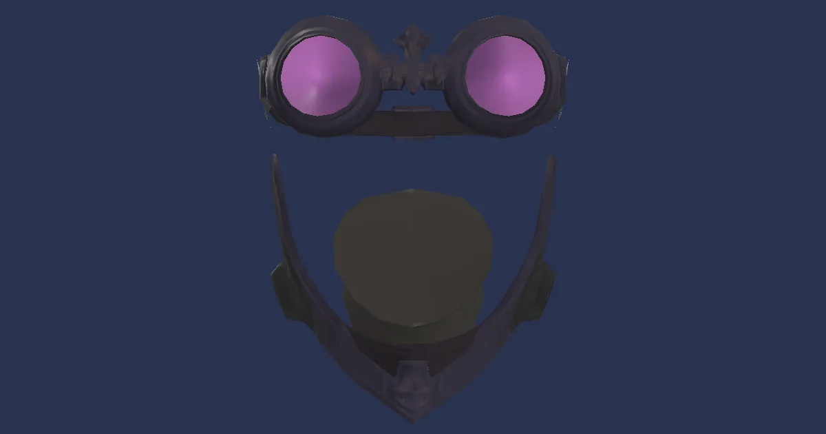 Rendu 3D de Lunettes de protecteur en bismuth