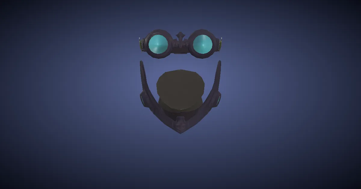 Bismuth Headgear of Maiming - 3D render