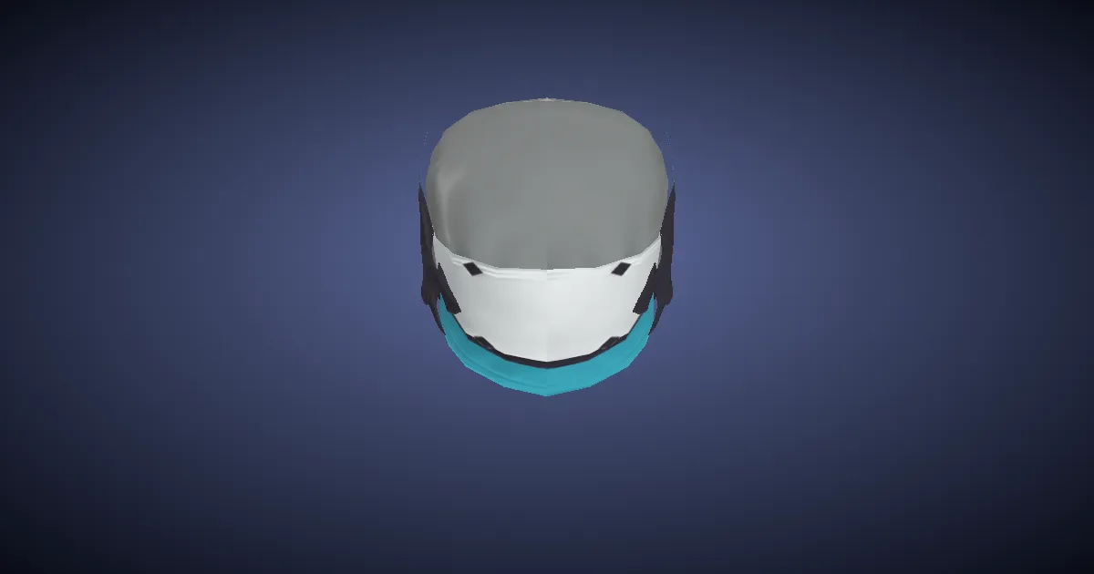 Snow Linen Cap of Striking - 3D render