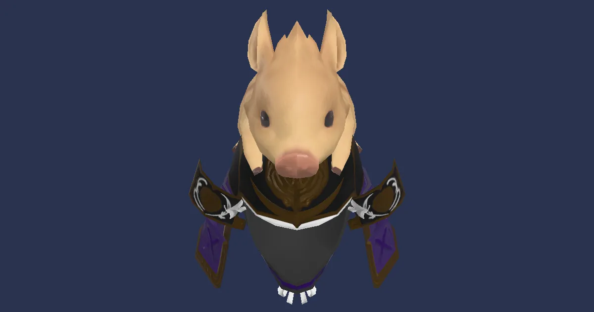 Inoshishi Kabuto - 3D render