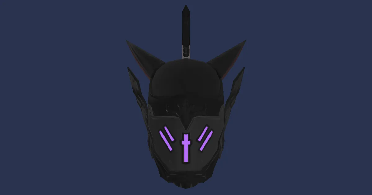3D-Ansicht von Ra'Kaznar-Helm des Verstümmelns