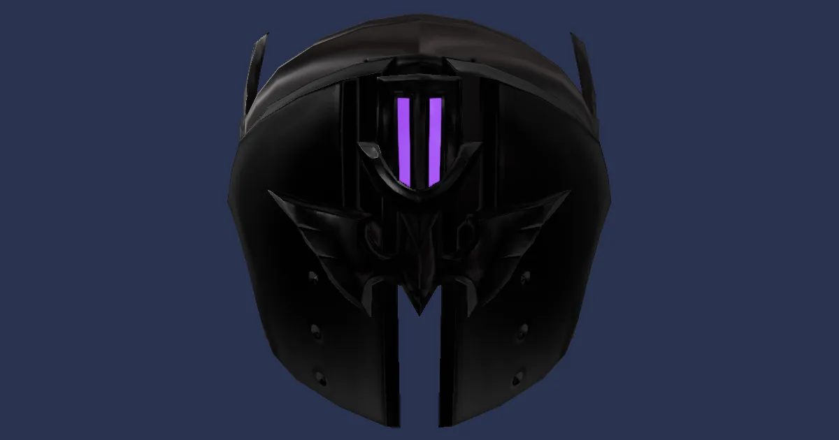 Black Star Visor of Scouting - 3D render