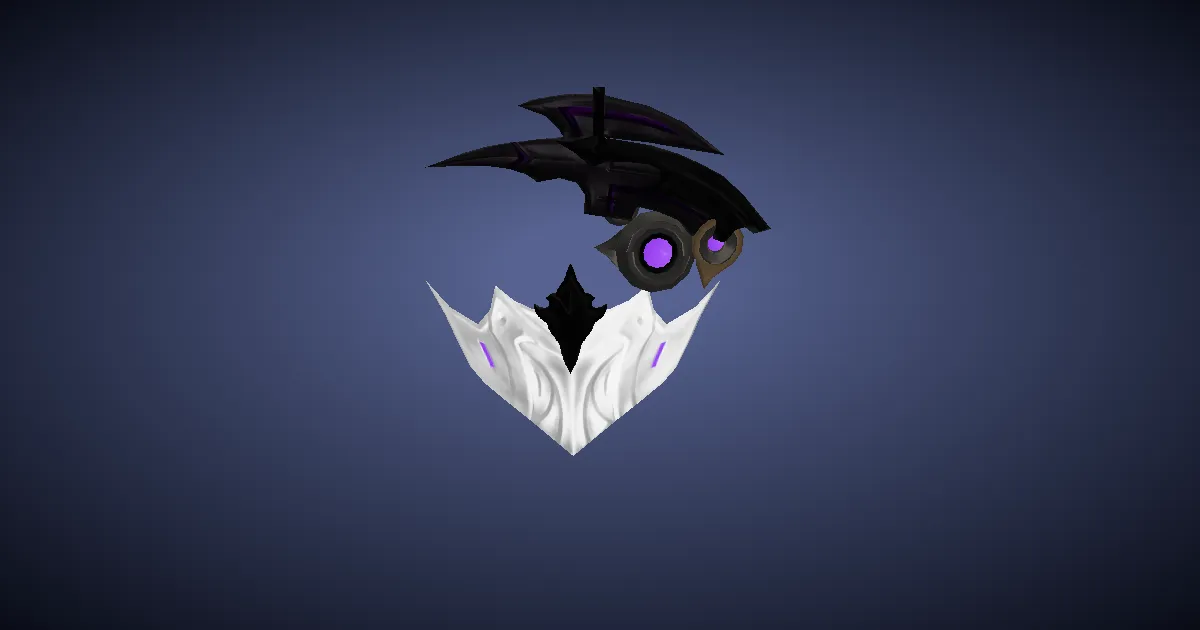 Black Star Mask of Healing - 3D render