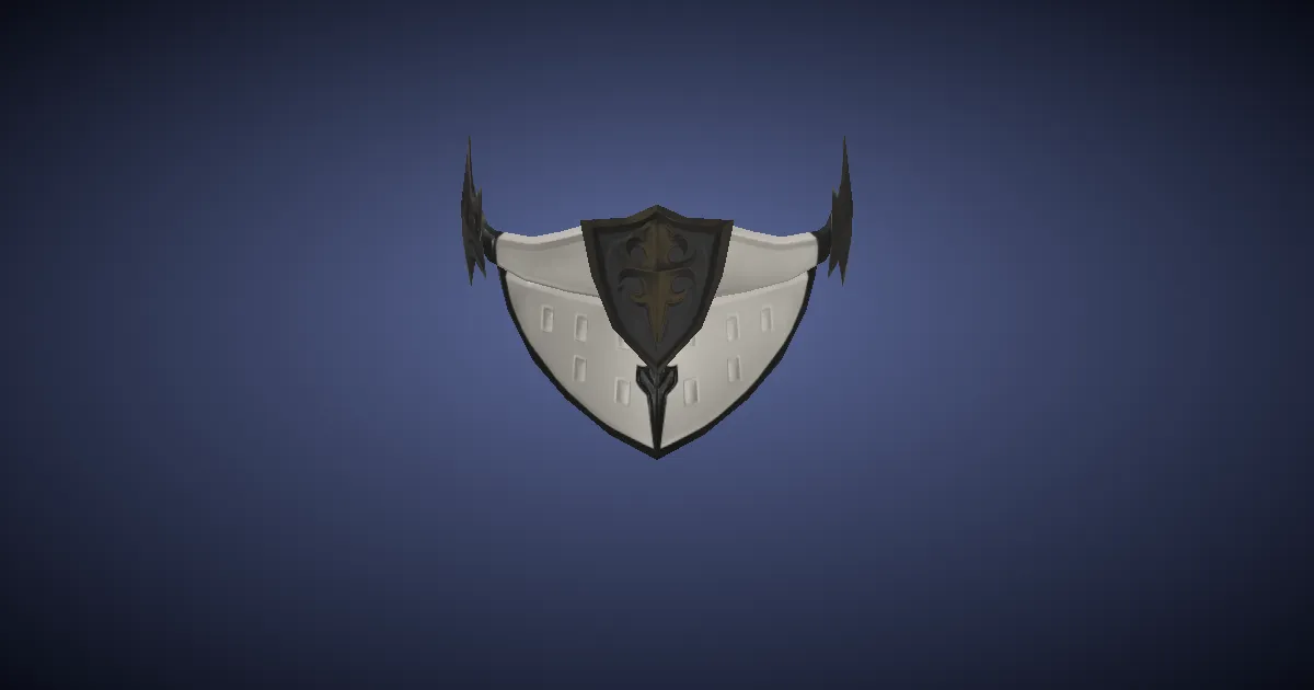 High Durium Visor of Striking - 3D render