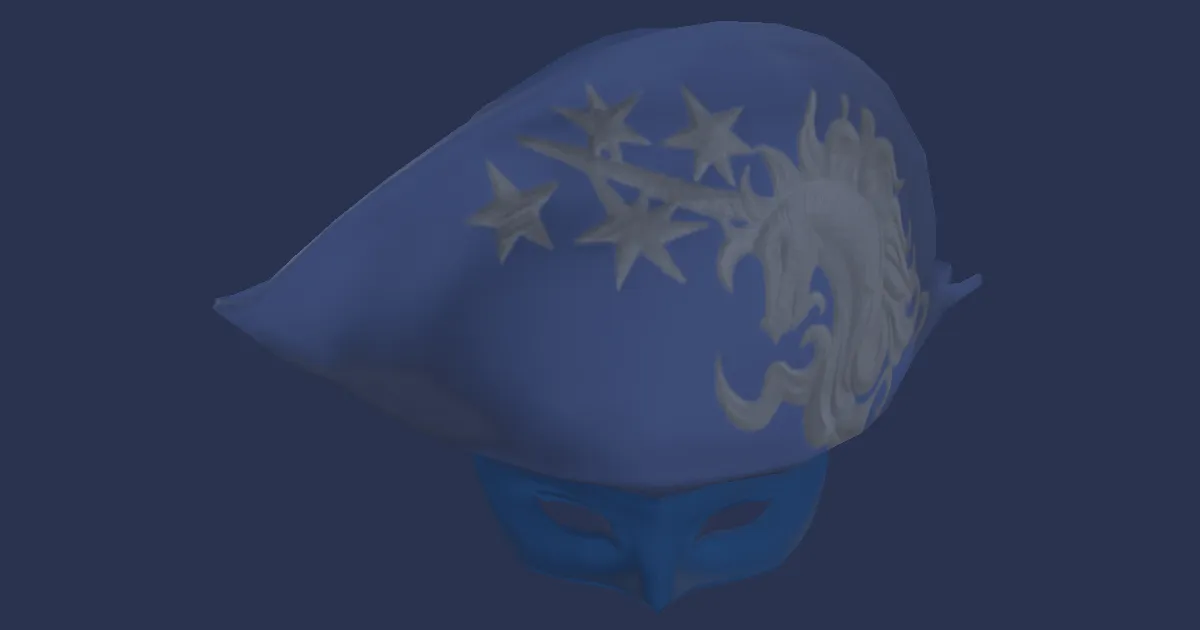 3D-Ansicht von Magus-Maske
