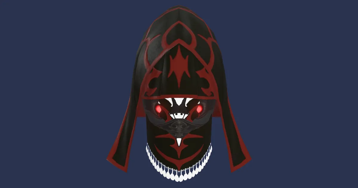 3D-Ansicht von Modifizierte Dunkelschatten-Maske des Spähens