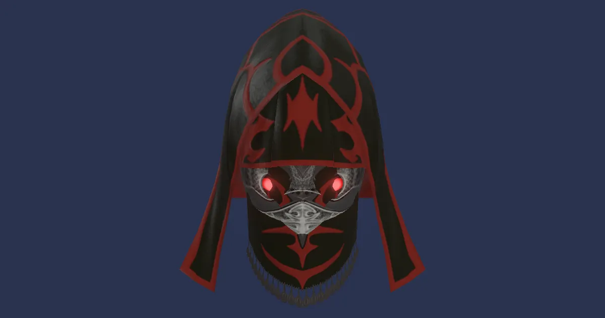 3D-Ansicht von Modifizierte Dunkelschatten-Maske der Magie