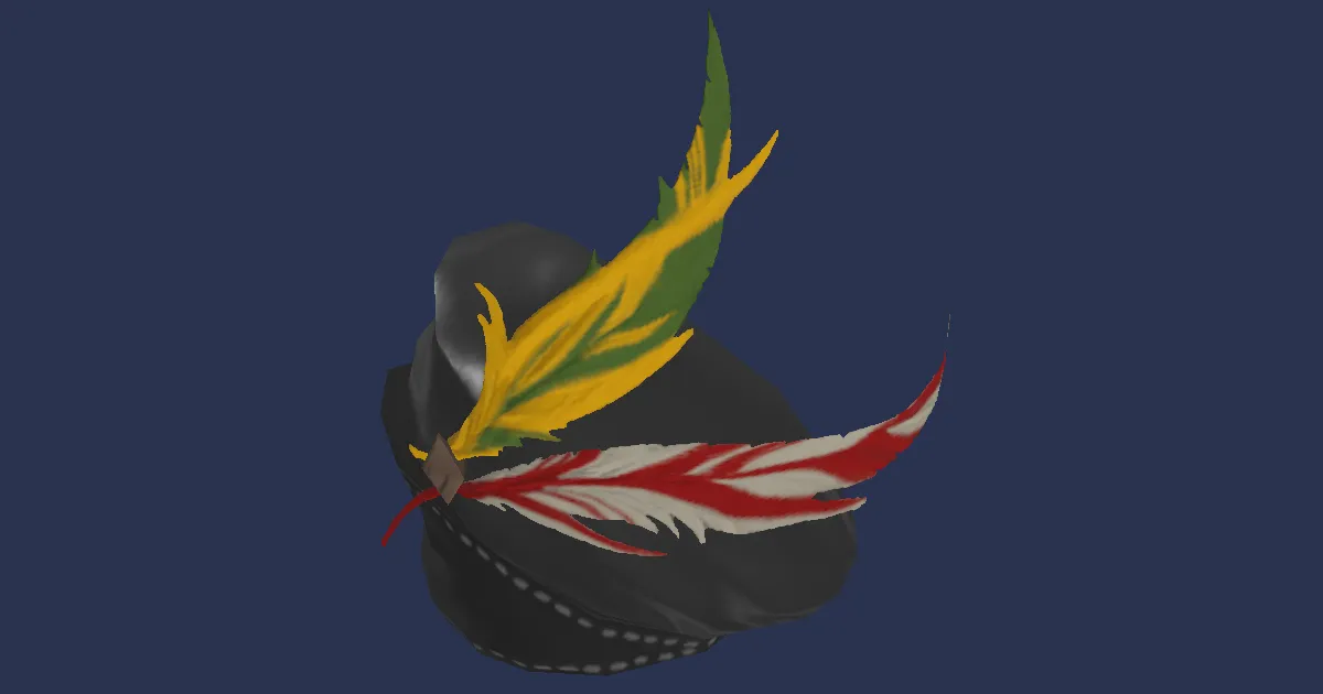 Rendu 3D de Béret en coton nain