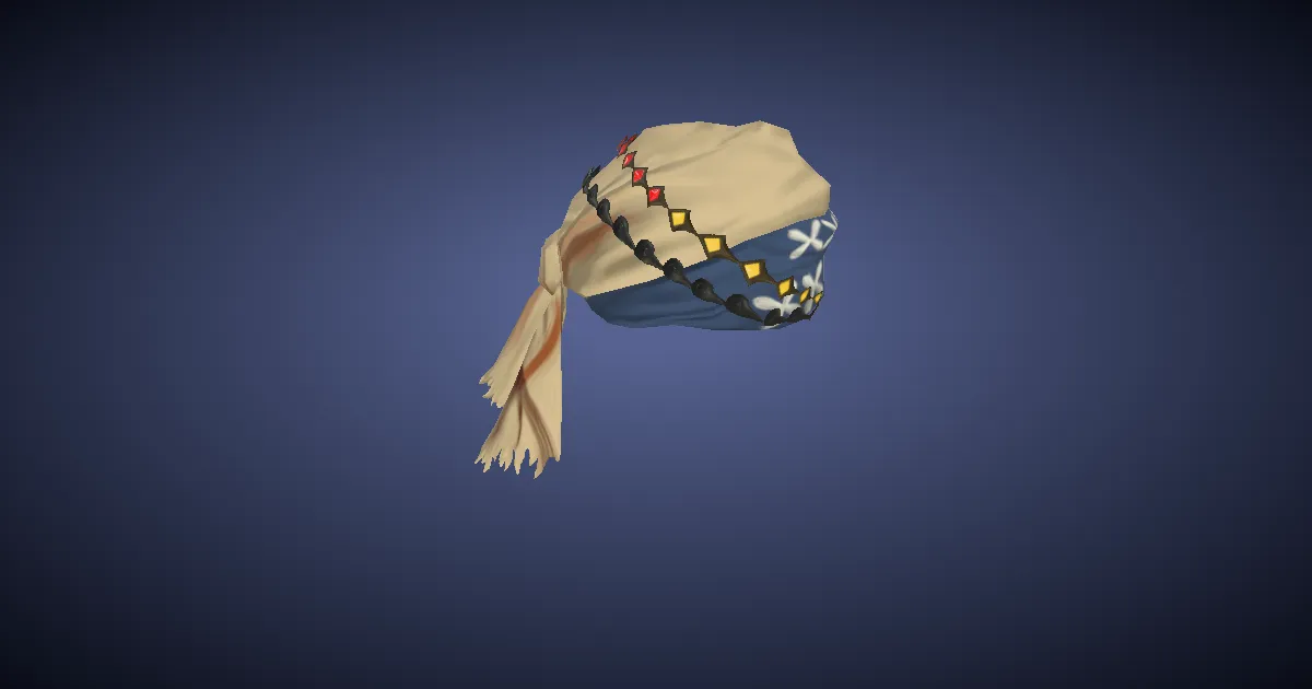 Dwarven Cotton Bandana - 3D render