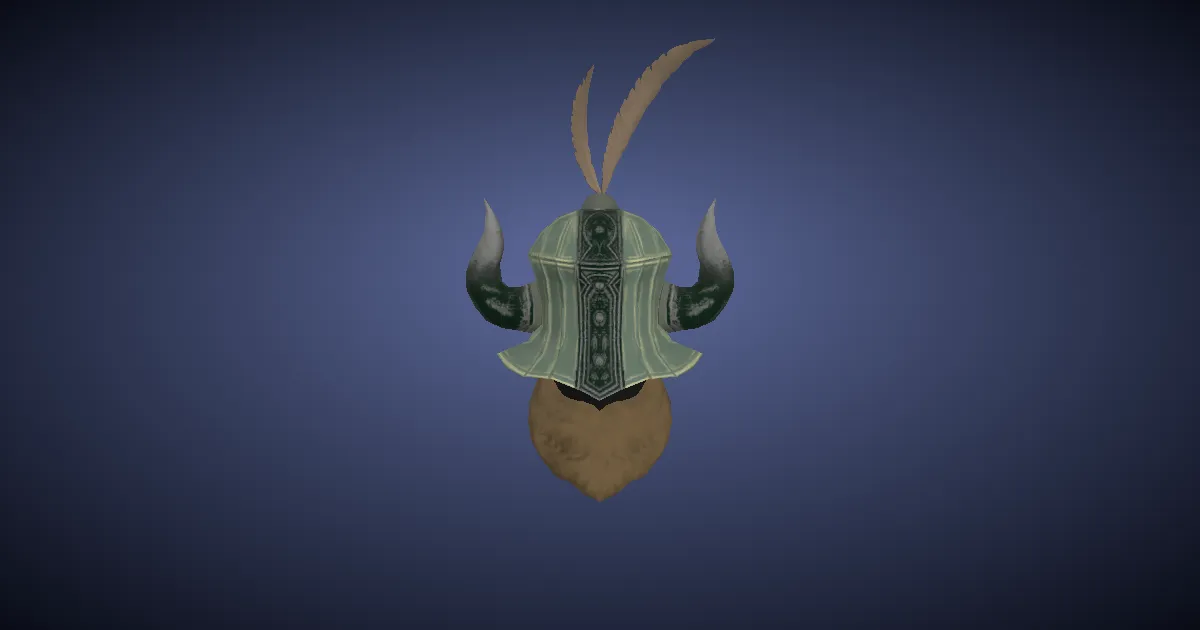 3D-Ansicht von Edelmithril-Helm des Schlagens