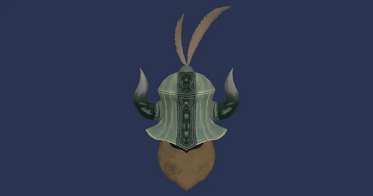 Rendu 3D de Casque d'agresseur en mithril noble