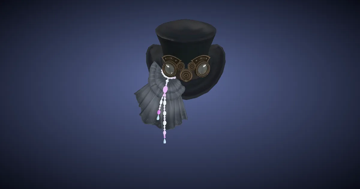 AR-Caean Velvet Hat of Casting - 3D render