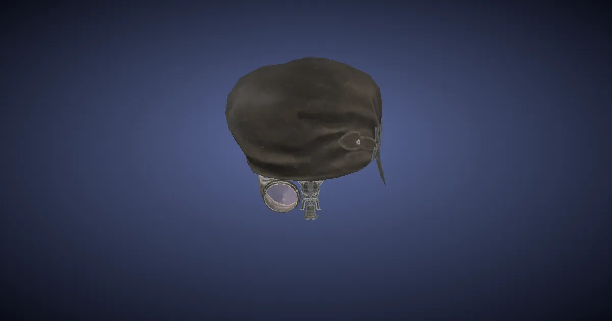 Rendu 3D de Casquette d'incantateur bozjien améliorée