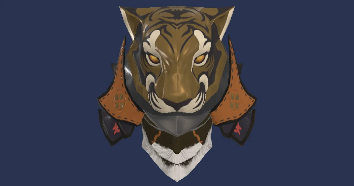 Golden Tora Kabuto - 3D render