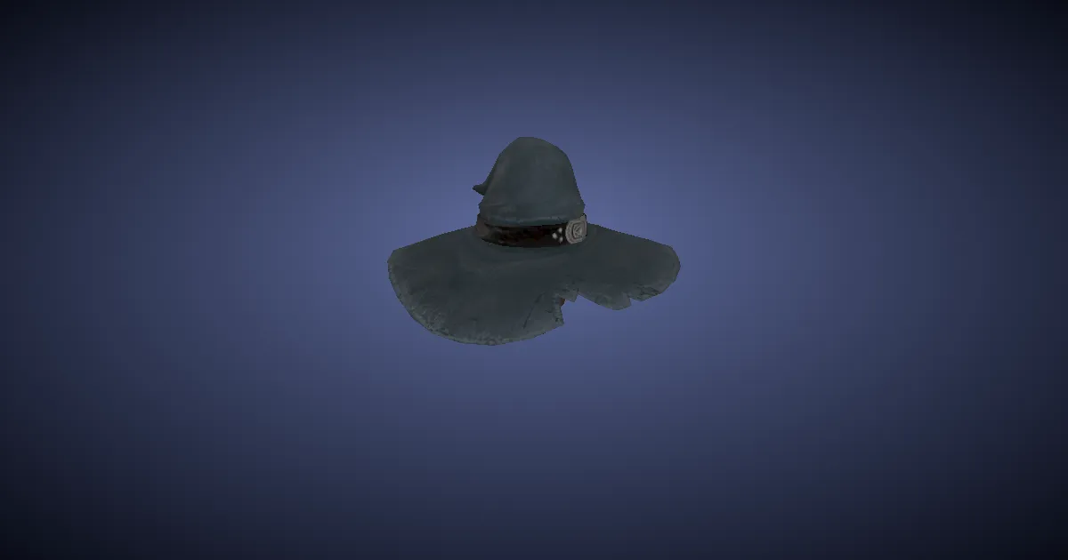Mountain Linen Hat of Casting - 3D render