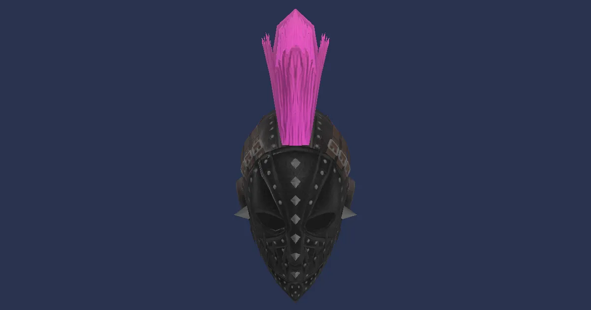 3D-Ansicht von Titangold-Helm der Verteidigung