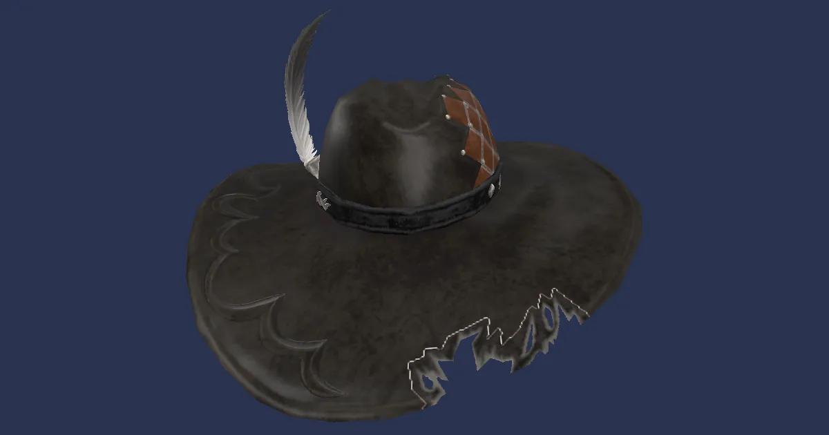 Rendu 3D de Chapeau à plume d'éclaireur du néo-royaume