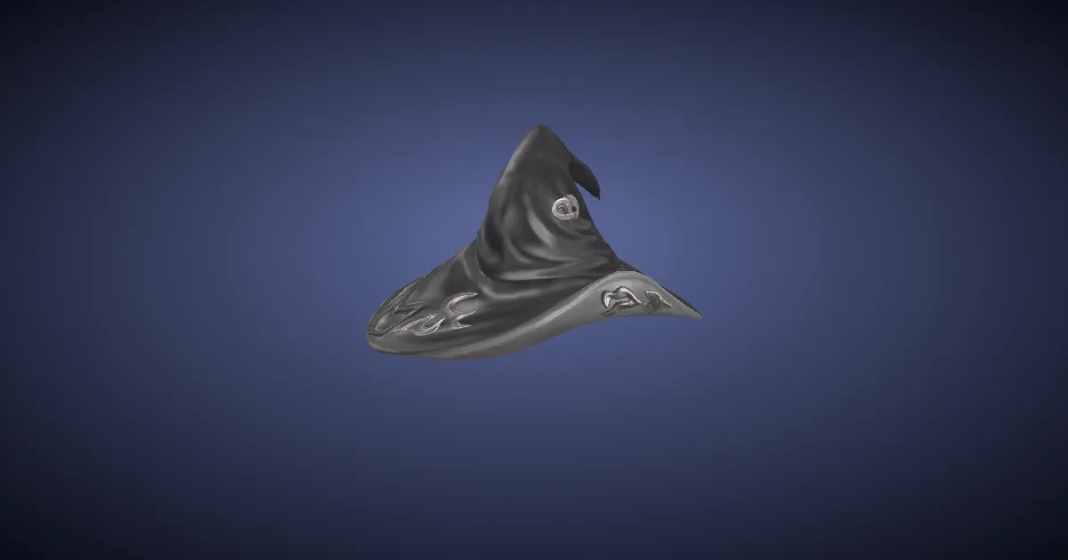 3D-Ansicht von Neo-Königreich-Hut der Magie
