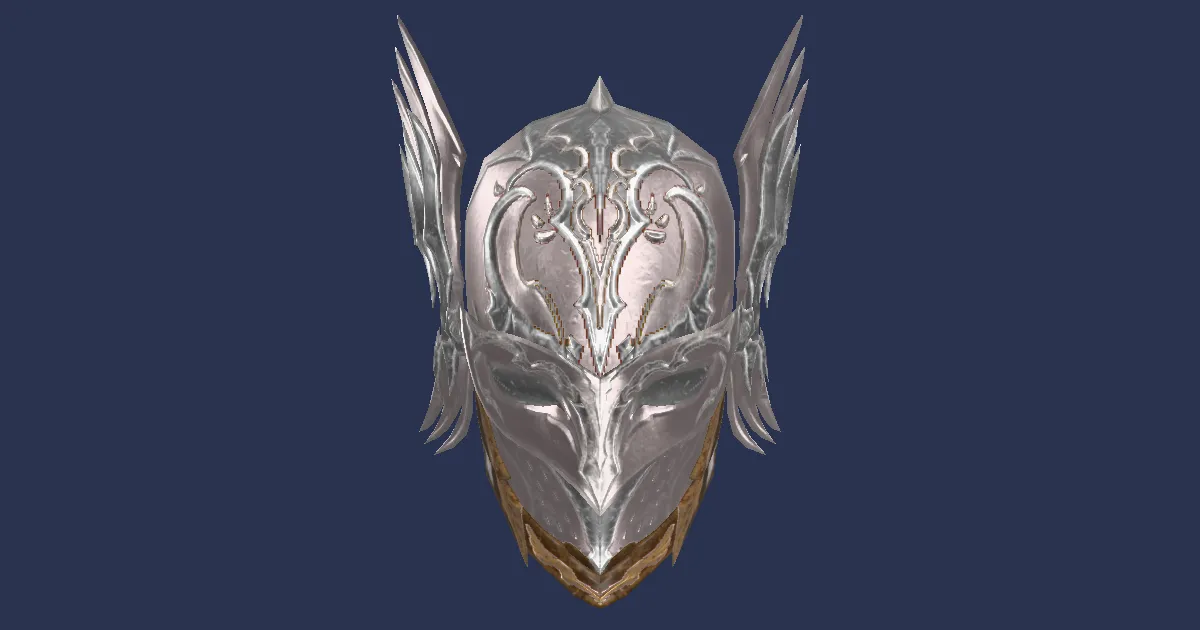 3D-Ansicht von Quetzalli-Helm der Verteidigung