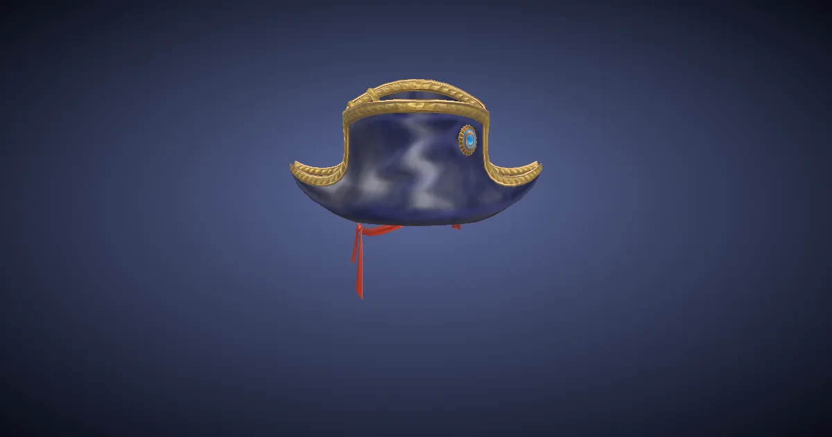 Arcanaut's Bicorne of Striking +2 - 3D render