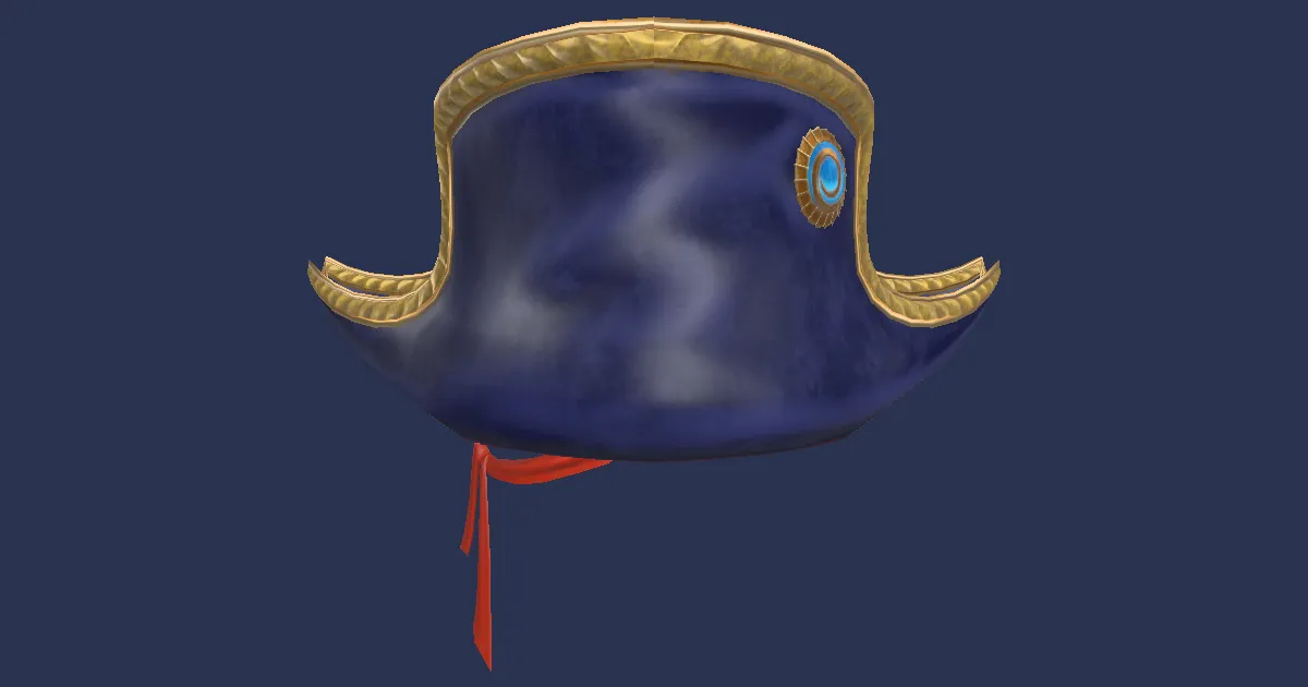 Arcanaut's Bicorne of Striking +1 - 3D render