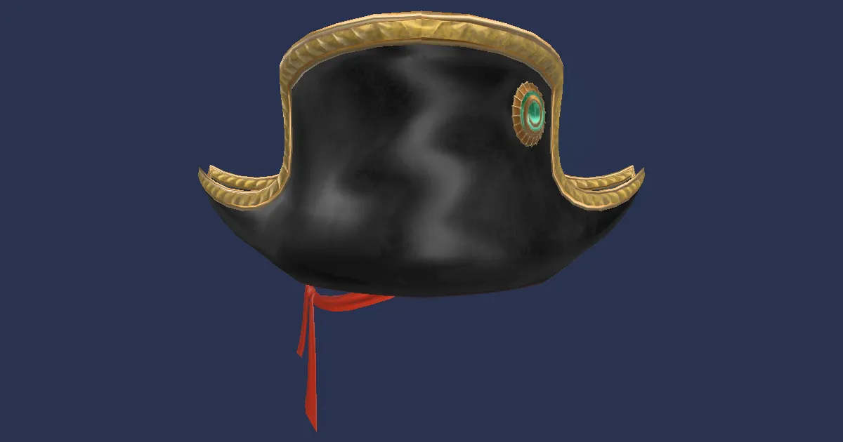 Arcanaut's Bicorne of Scouting +2 - 3D render