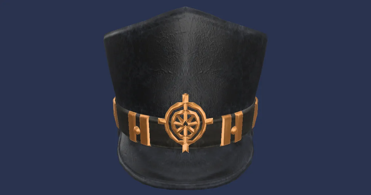 Bygone Brass Cap of Maiming - 3D render