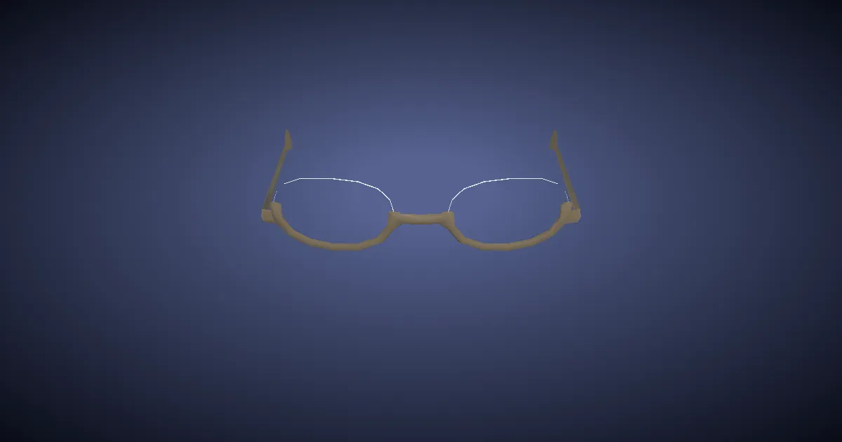 3D-Ansicht von Briardiens Brille