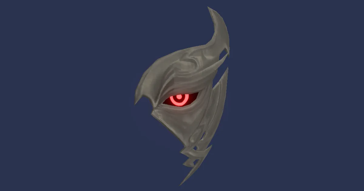 Rendu 3D de Masque de la mort noire