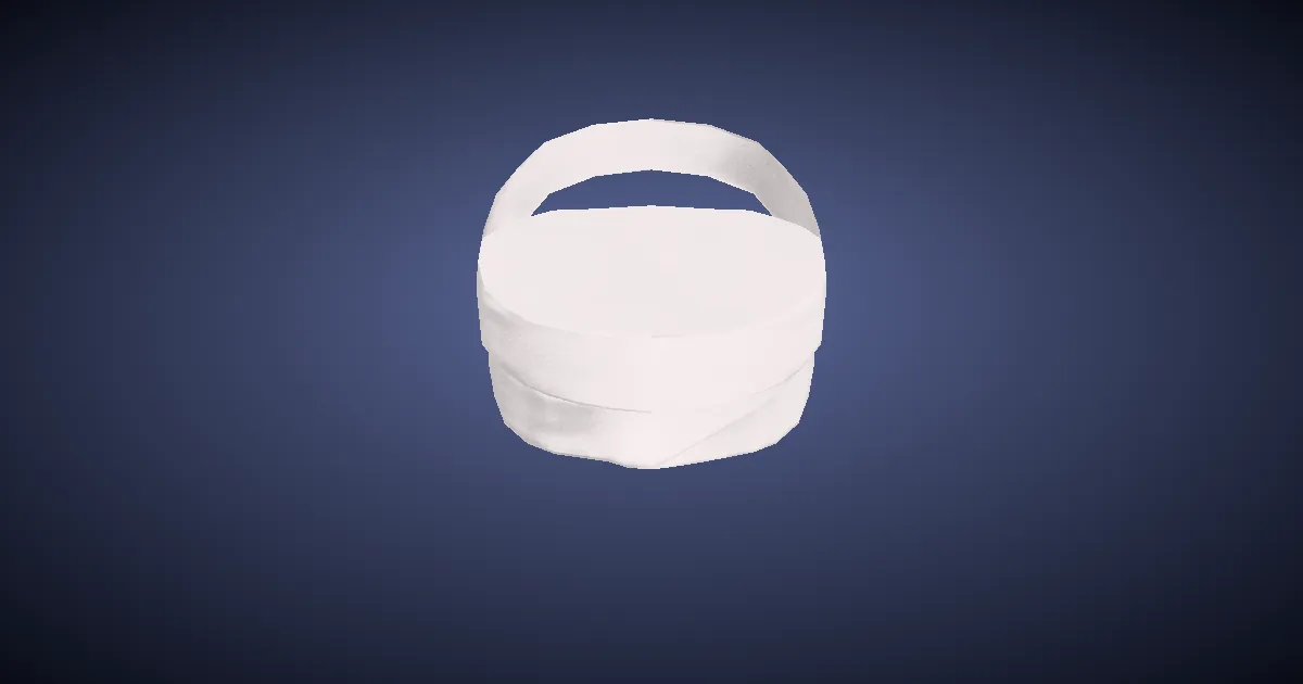 3D-Ansicht von Augenverband