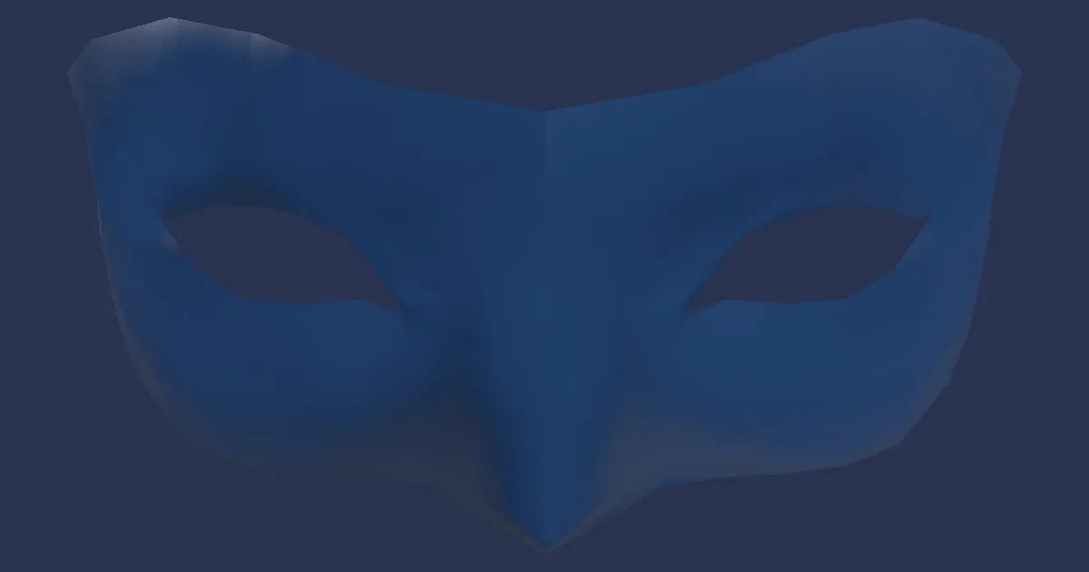 Rendu 3D de Masque bleu