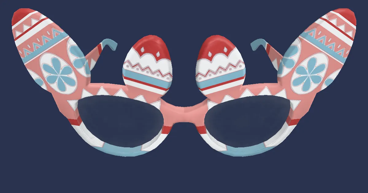 Party Eggy Eyeglasses - 3D render